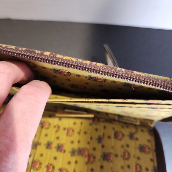 Maggi B French Country Zip Around Paisley Wallet Wristlet - Picture 8 of 10
